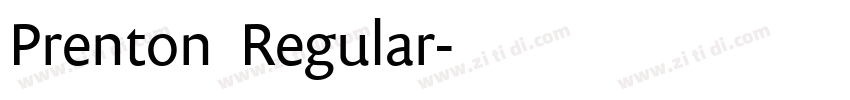 Prenton  Regular字体转换